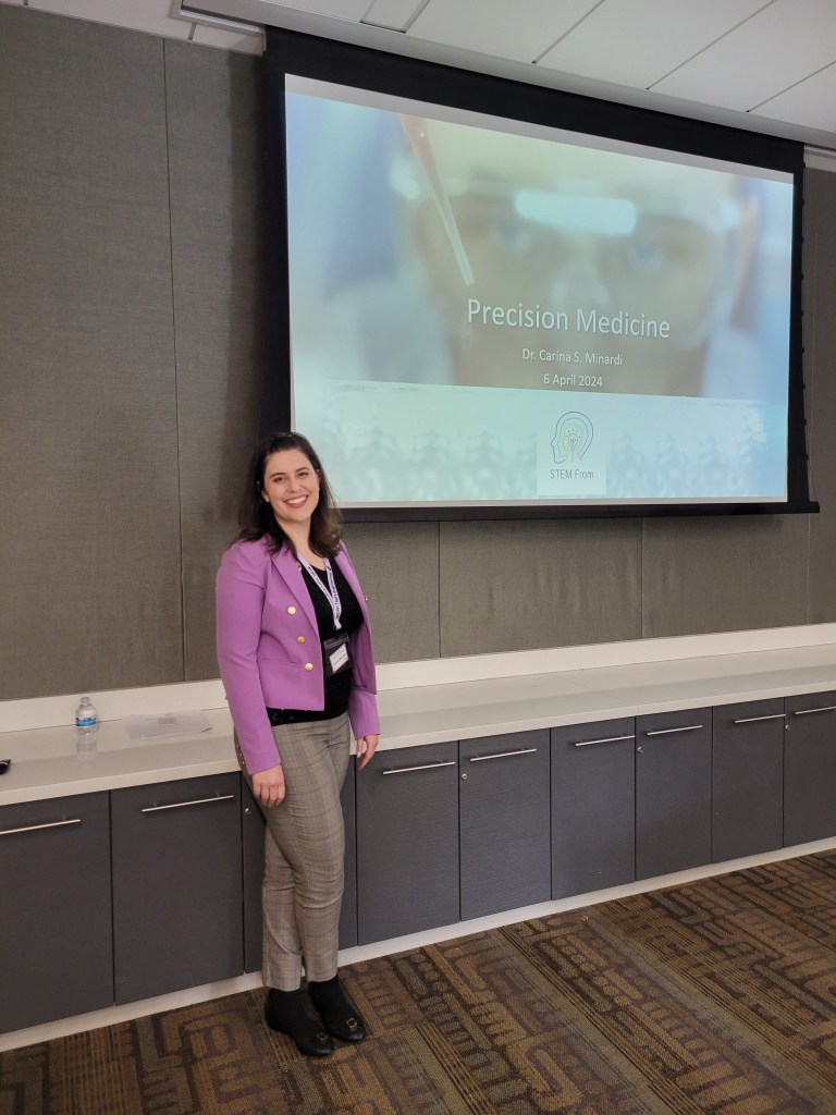 Dr Minardi at A Speaking Event About Precision Medicine
